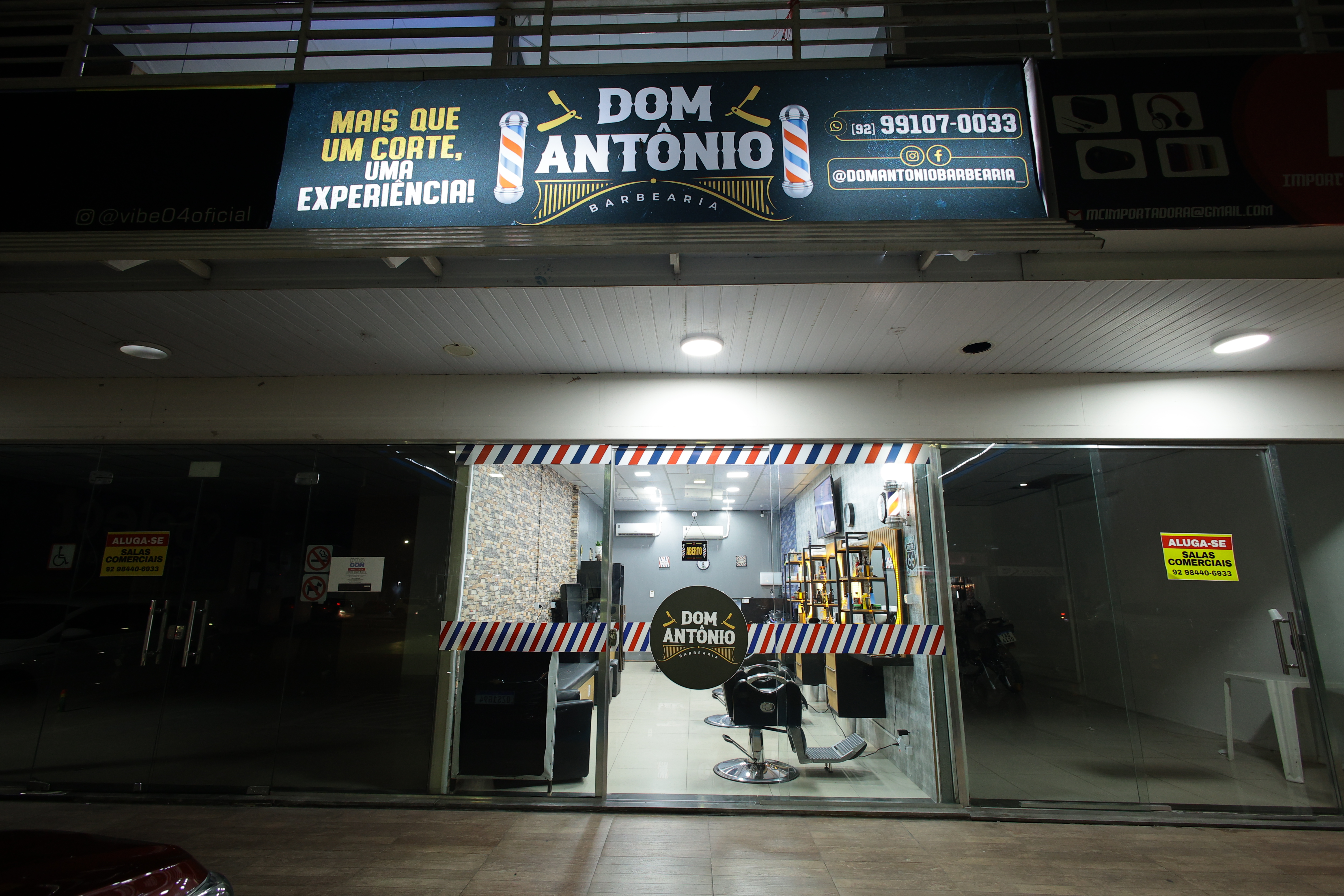 Fachada Dom Antônio Barbearia