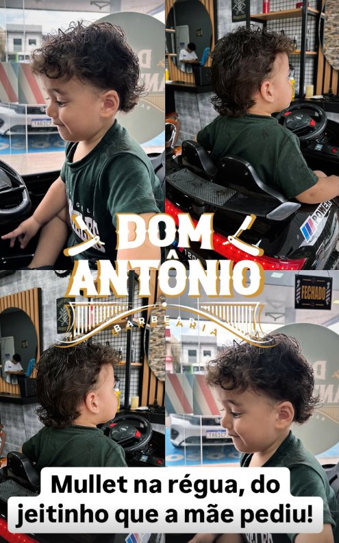 Criança com mullet — Dom Antônio