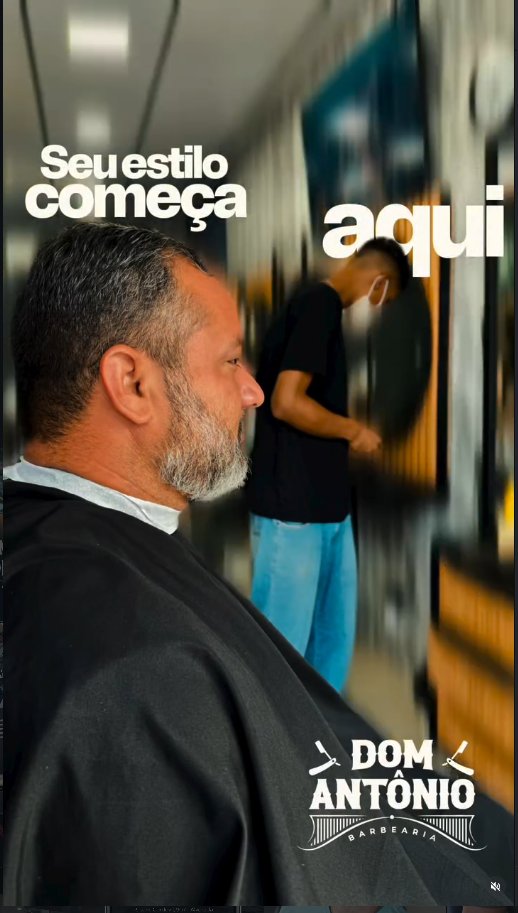 Cliente na cadeira Dom Antônio